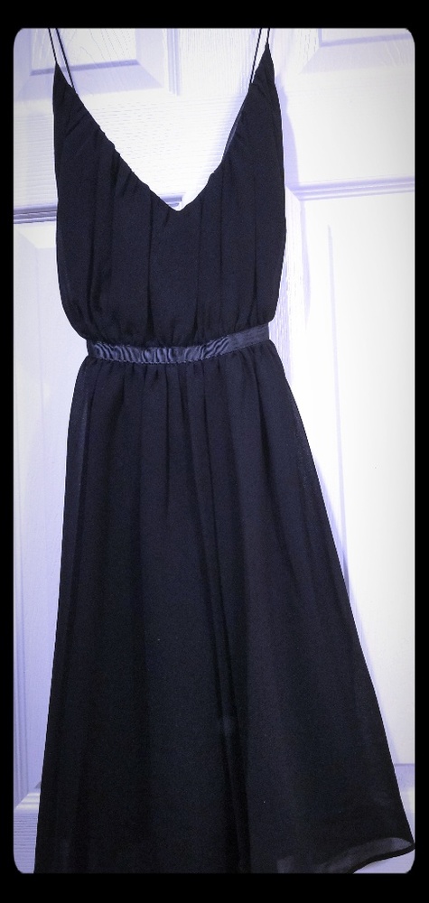 Rolo & Ale Patin Black ALine Cocktail Dress